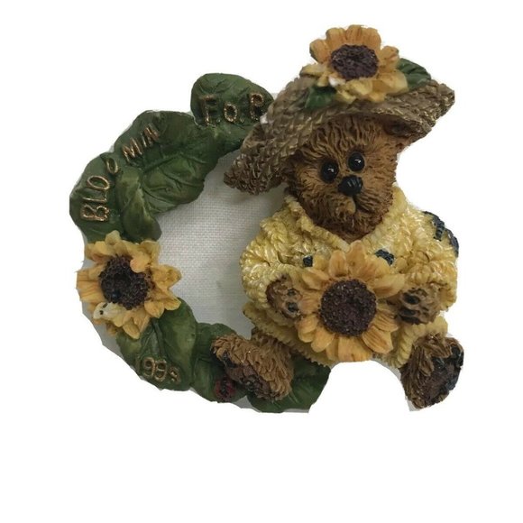 Bloomin For 1999 Boyds Bears Bearwear Vintage Pin - Picture 1 of 8